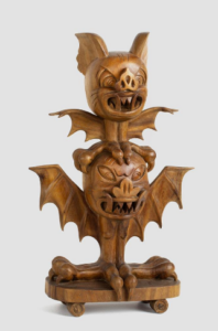 Artefacts of Significance: Wooden Statue found inside the Fu Bat Cave “Badland Bats”